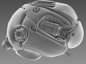 artificial brain concept 3D मॉडल
