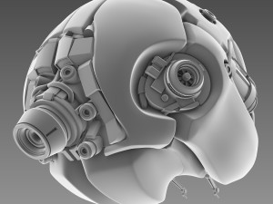 artificial brain concept 3D मॉडल