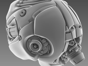 artificial brain concept 3D मॉडल
