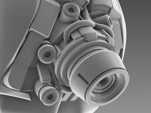 koncepcja sztucznego m&oacute;zgu Model 3D