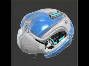 artificial brain concept 3D मॉडल