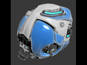 artificial brain concept 3D मॉडल