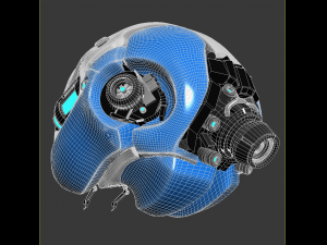 artificial brain concept 3D मॉडल