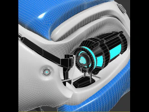 koncepcja sztucznego m&oacute;zgu Model 3D