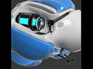 artificial brain concept 3D मॉडल
