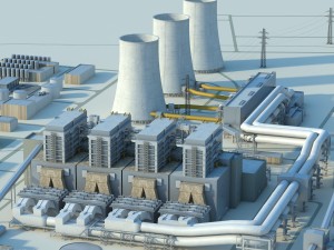 power plant Model 3D