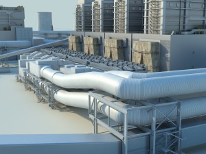 power plant 3D Model