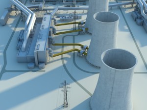 power plant 3D Model