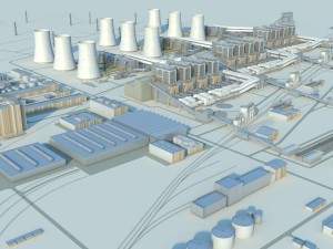 power plant 3D Model