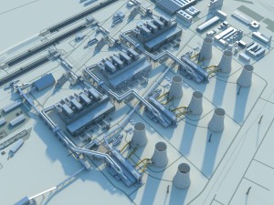 power plant 3D Model
