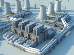 power plant 3D Model