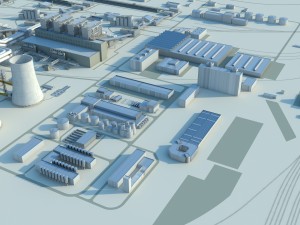 power plant 3D Model