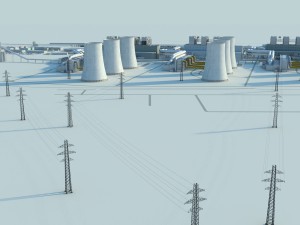 power plant 3D Model