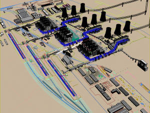 power plant 3D Model