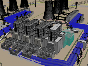 power plant 3D Model