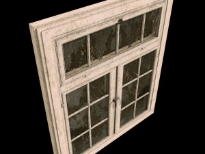 old dirty window 3Dモデル