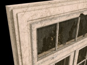 old dirty window 3Dモデル