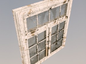 old dirty window 3Dモデル