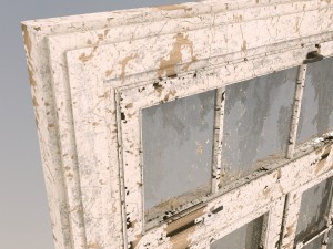 old dirty window 3Dモデル