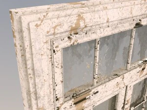 old dirty window 3D Model