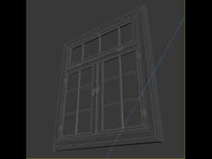 old dirty window 3Dモデル