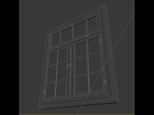 old dirty window 3D Model