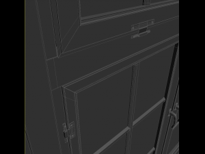 old dirty window 3Dモデル
