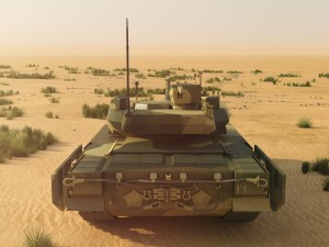 t-14 armata rigged and animated 3D Model