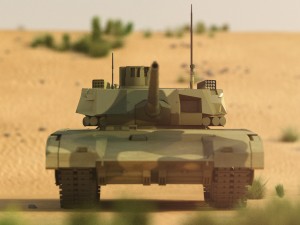 t-14 armata rigged and animated 3D Model