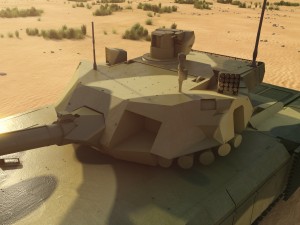 t-14 armata rigged and animated 3D Model