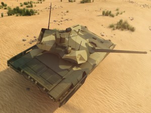t-14 armata rigged and animated 3D Model