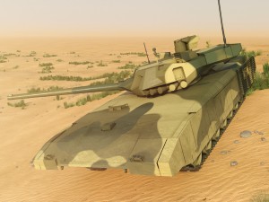 t-14 armata rigged and animated 3D Model