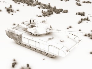 t-14 armata rigged and animated 3D Model
