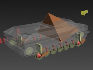 t-14 armata rigged and animated 3D Model
