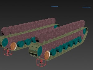 t-14 armata rigged and animated 3D Model