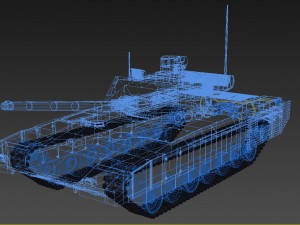 t-14 armata rigged and animated 3D Model