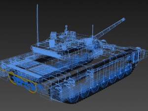 t-14 armata rigged and animated 3D Model