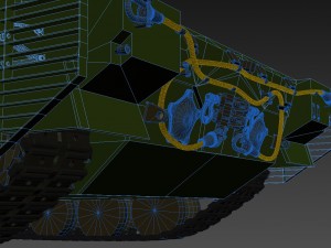 t-14 armata rigged and animated 3D Model