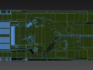 t-14 armata rigged and animated 3D Model