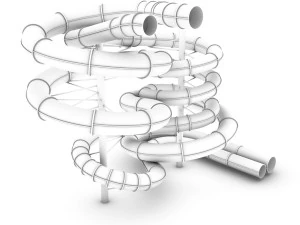 aquapark slides 3D Model