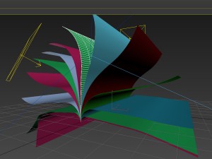 book - animated leaves - loopable 3Dモデル