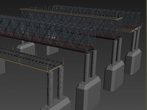 bridge construction 3D Model