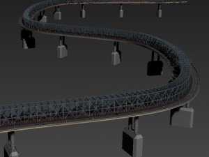 bridge construction 3D Model