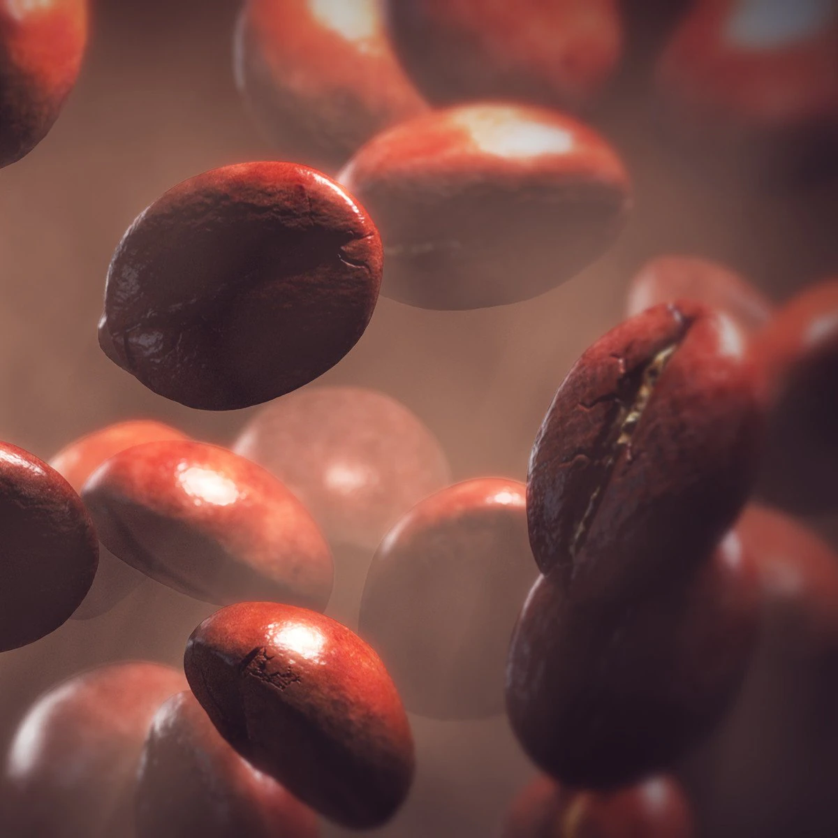 coffee beans set 3D Model .c4d .max .obj .3ds .fbx .stl .blend