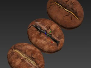 coffee beans set 3D Model