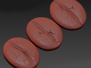 coffee beans set Modelo 3D