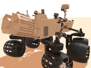 curiosity rover mars Model 3D