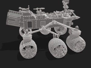curiosity rover mars Model 3D