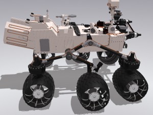 curiosity rover mars Model 3D