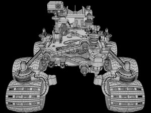 curiosity rover mars Model 3D